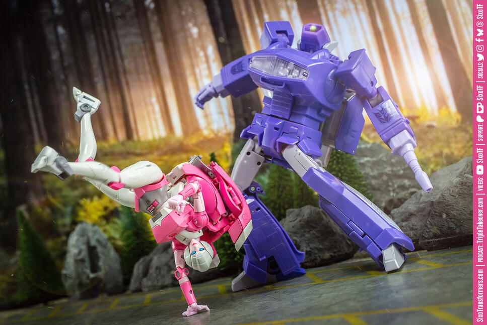 Masterpiece Arcee vs Shockwave
