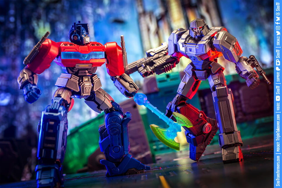 Blokees Classic Class Transformers One Optimus Prime vs Megatron